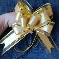 Lazo mágico dorado grande 