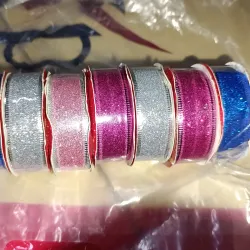 Listón o cinta navideña 