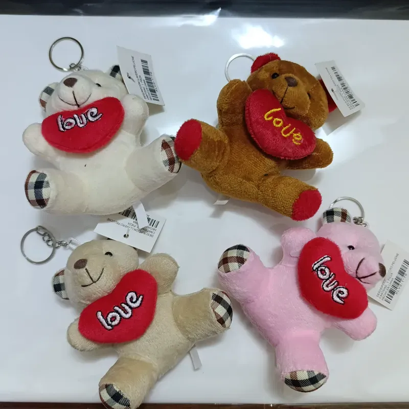 🧸✨ Llavero de Osito de Peluche – 10 cm