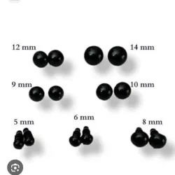 Ojos de seguridad de 7 mm