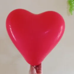 Paquete con 100 globos en forma de corazón ♥️ rojo