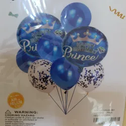 Paquete con 8 globos azules 🩵