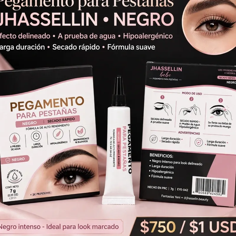 Pegamento negro para pestañas 👁️