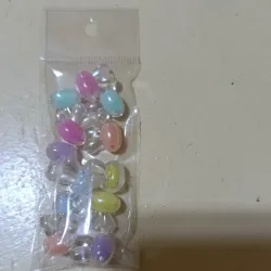 Cuentas en forma de 🐰 conejos tonos pasteles 