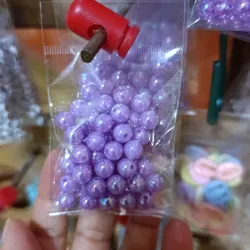 Perlas moradas de 8 mm💜