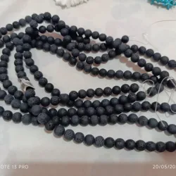 Piedra volcánica negra 🌋 en 8 milímetros 