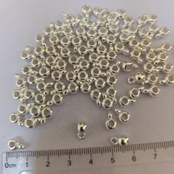 Portadijes de 6mm plateado 