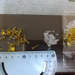 ✨💛 Postecitos Dorados para Aretes – 1 cm