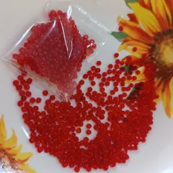 Chaquirón rojo transparente✨