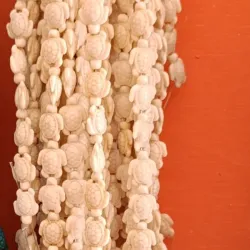 Tortugas pequeñas blancas de piedra turquesa 🐢