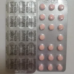 Enalapril rosa de 20 pastillas