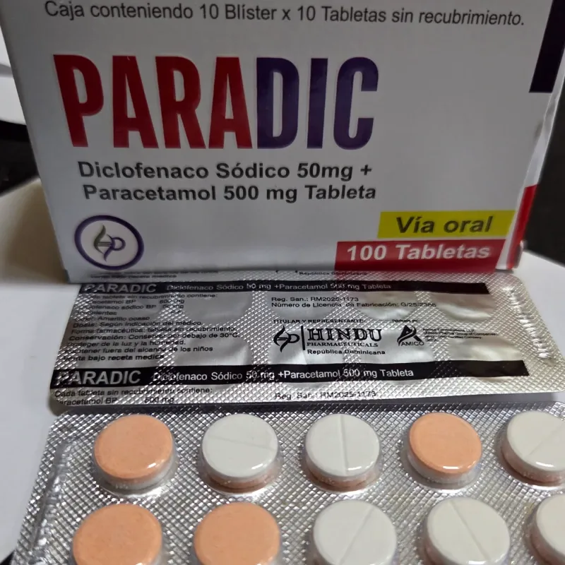 Diclofenaco sódico con paracetamol