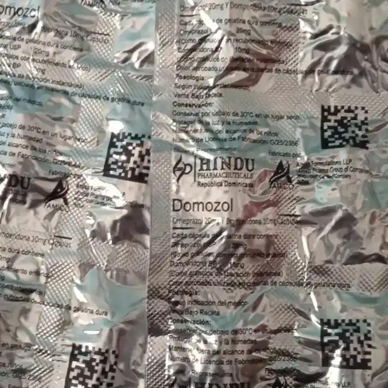 Domozol( Omeprazol 20 MG + Domperidona 10 MG)