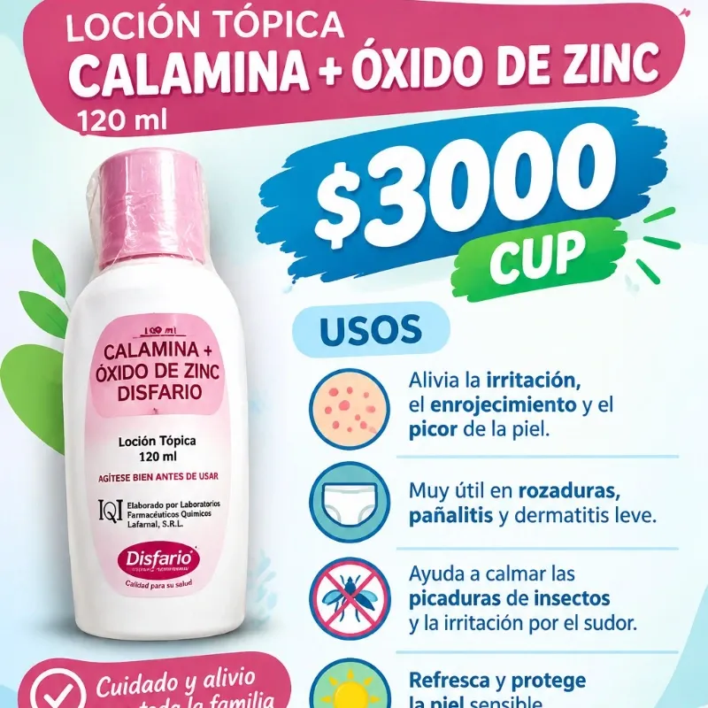 Loción de zinc y calamina