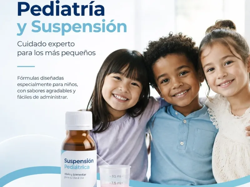 Pediatría y suspensión (líquidos)