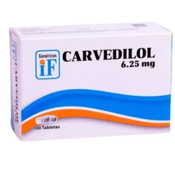 💊 Carvedilol (10 tab de 6.25 mg)