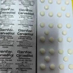 💊 Carvedilol (30 tab de 6.25 mg)
