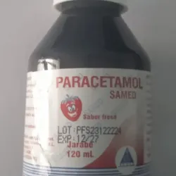 🍼 Paracetamol (pomo de 120 ml, sabor a fresa)