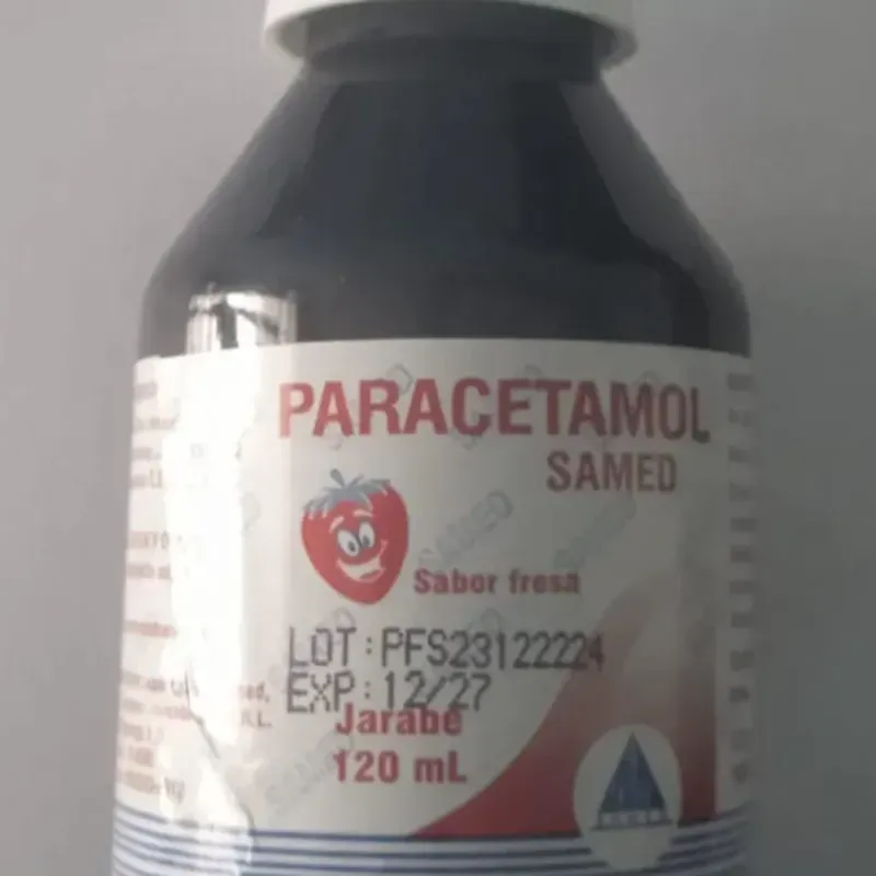 馃嵓 Paracetamol (pomo de 120 ml, sabor a fresa)