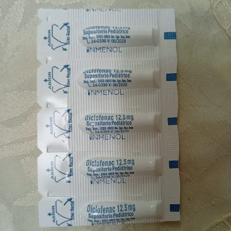馃嵓 Supositorios de Diclofenaco (12.5 mg)