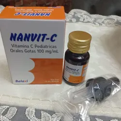 🍼 Vitamina C Pediátricas Gotas Orales (pomito de 15 ml, 100 mg/ml, 3 meses hasta 5 años).