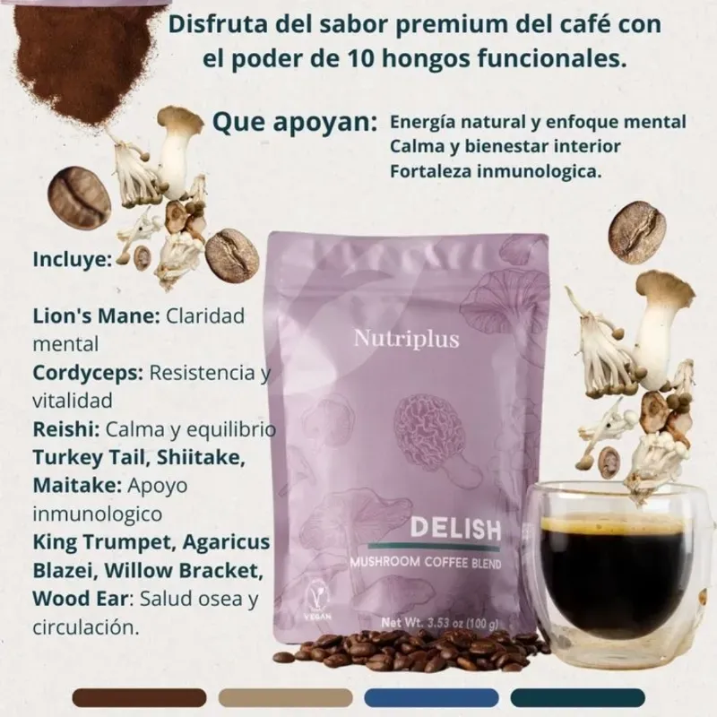 Café de Hongos NUTRIPLUS MUSHROOM COFFEE BLEND