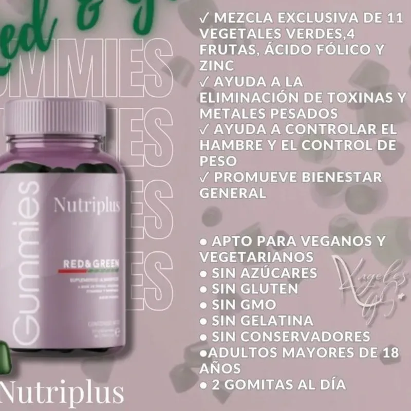 GOMITAS GREEN AND BERRY Perdida de peso