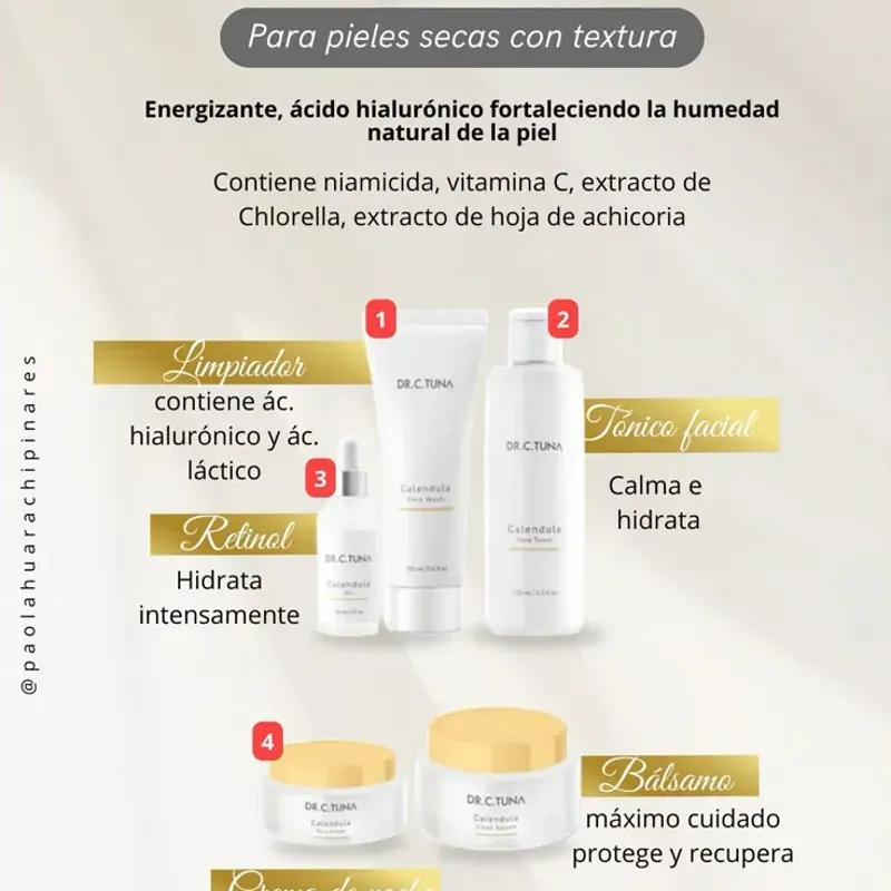 Limpiador Facial de Caléndula DR.C. Tuna