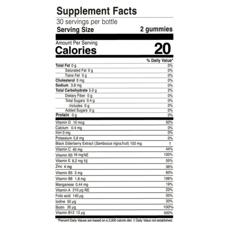 Complejo multivitamínico para niños