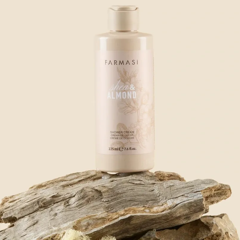 Gel de baño con manteca de karité y almendras