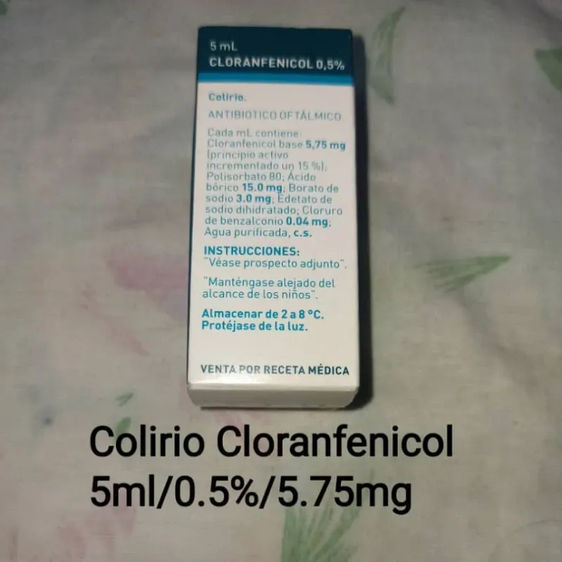 CLORANFENICOL EN COLIRIO 5ML 0.5% 5.75mg