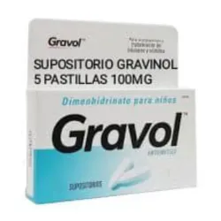 GRAVINOL EN SUPOSITORIO 5TAB 100mg