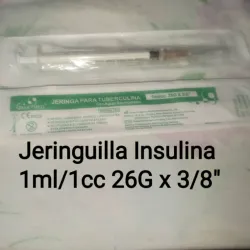 JERINGUILLA INSULINA 1ML/1cc - 26G X 3/8