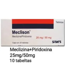 MECLIZINA+PIRIDOXINA 10TAB 25MG/50MG