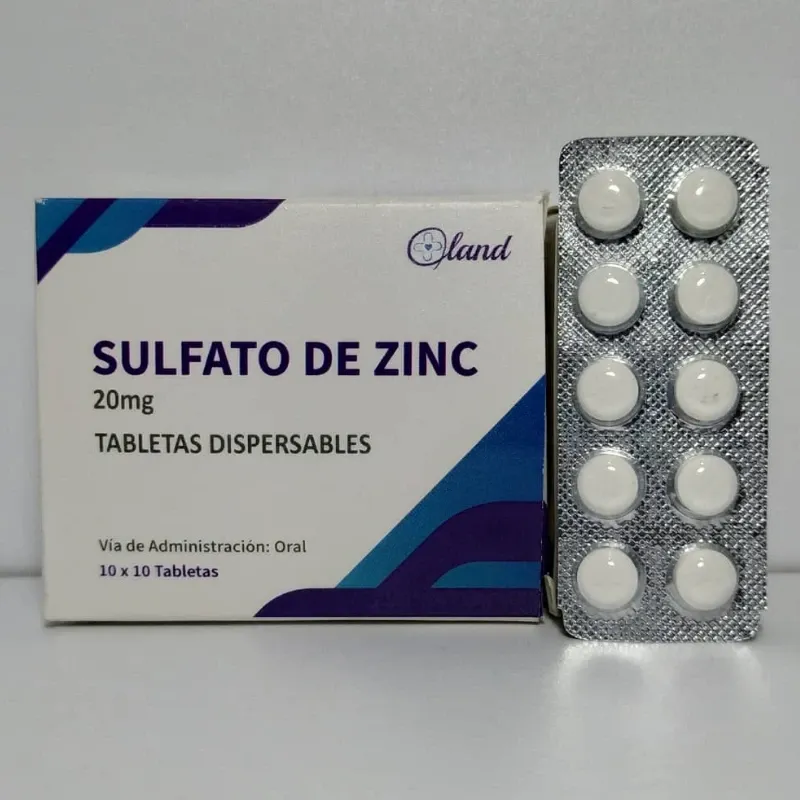 SULFATO DE ZINC 10TAB 20mg