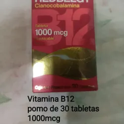 VITAMINA B12 / 1000mcg (frasco de 30tab)