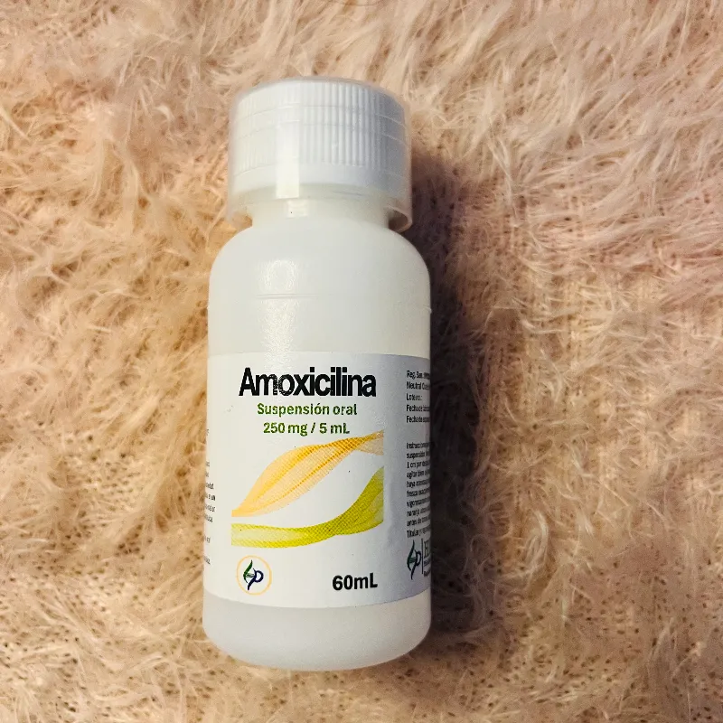 Amoxicilina suspensión 250 mg 5ML