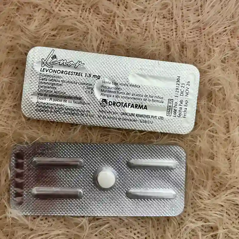 Pastilla del día después Levonorgestrel 