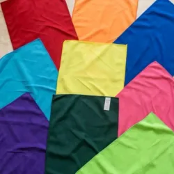 Toallas de color grande