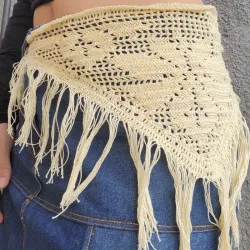 Bandana tejida a crochet