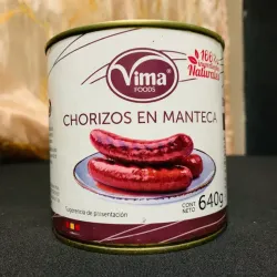 Chorizos en manteca VIMA 640g neto