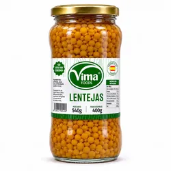 Lentejas cocida, 400 g
