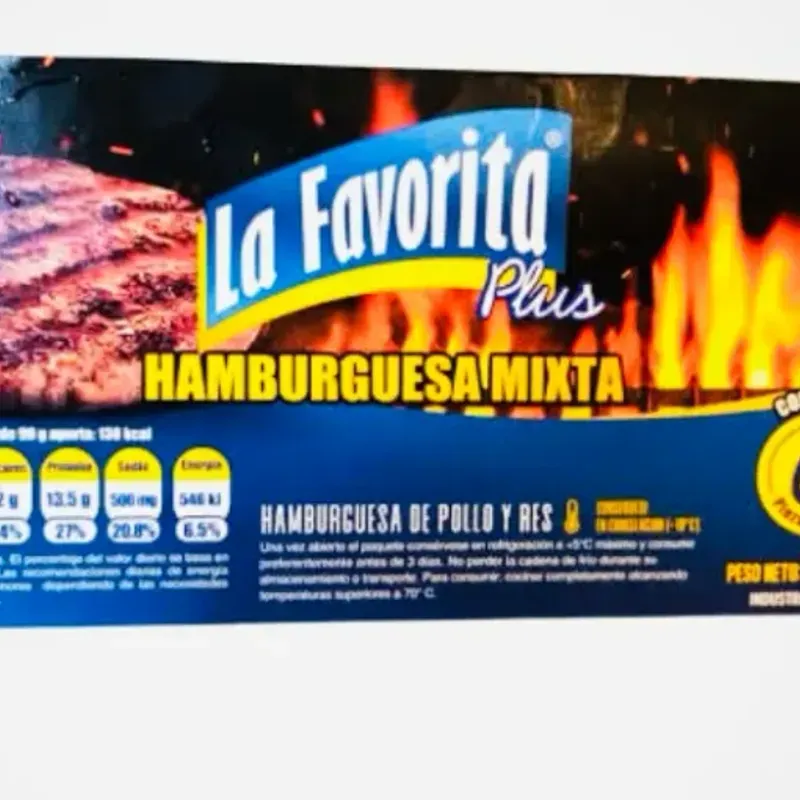 Hamburguesas "La favorita" pollo y res 
