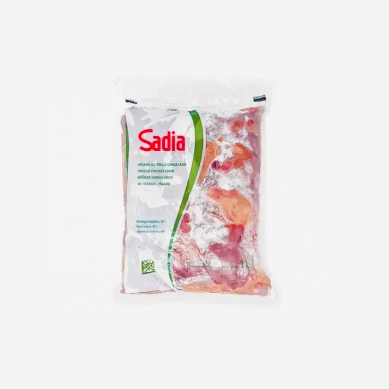 Higado de pollo congelado