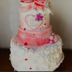 Pastel de 3 niveles 