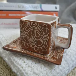 TAZA CON MANDALA / PLATO