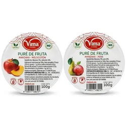 Compotas ( manzana melocotón y manzana pera )