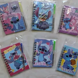 Agendas con lapicero de Stitch