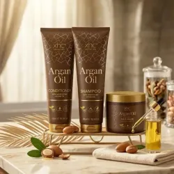 Champu + suavisador + mascarilla A base de aceite de Marruecos y argan