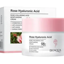 Crema Bioaqua con rosa 🌹 y ácido hialurónico